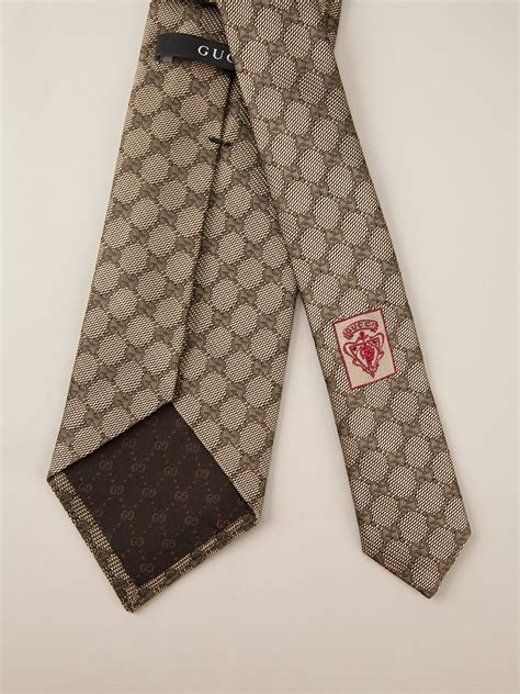 brown gucci tie|vintage gucci tie.